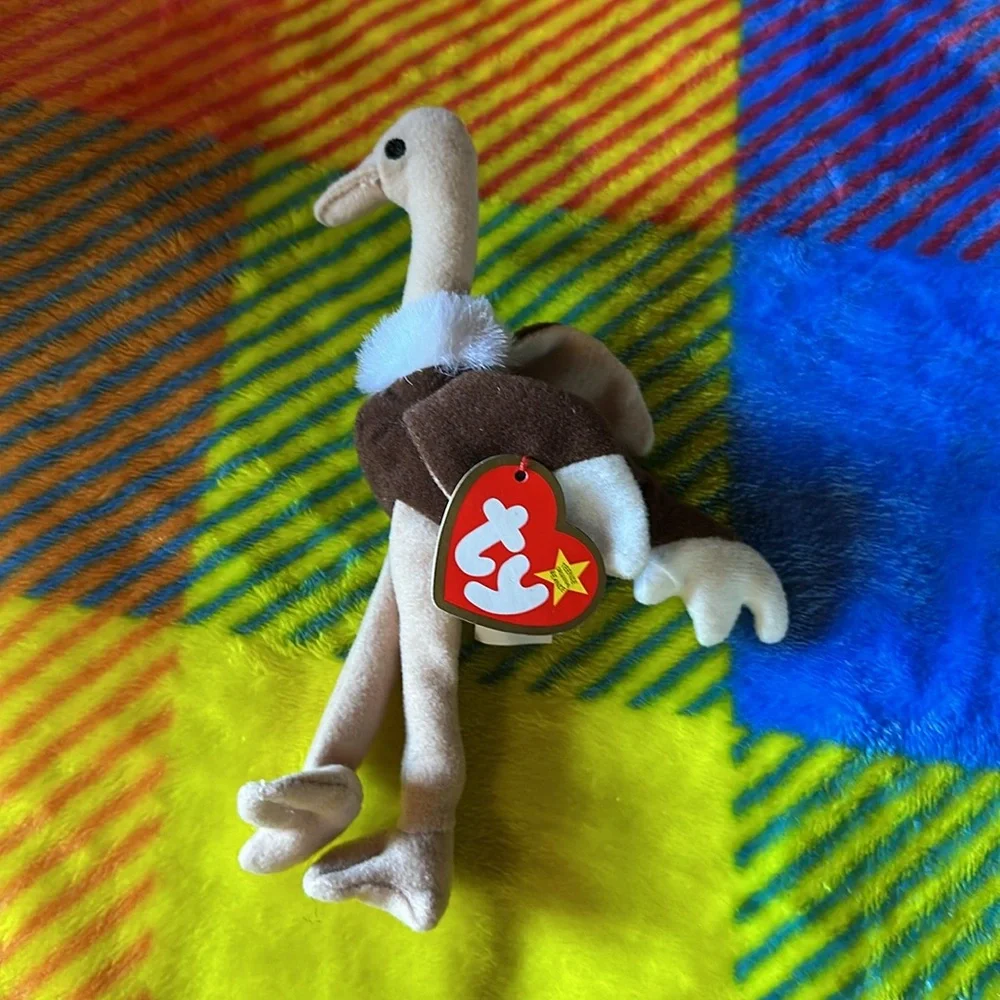 Ty Stretchy the Ostrich Teenie Beanie Baby